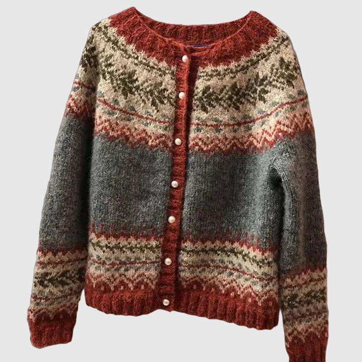 Gilet en laine épais hiver chaud et coloré - PanierRoyale