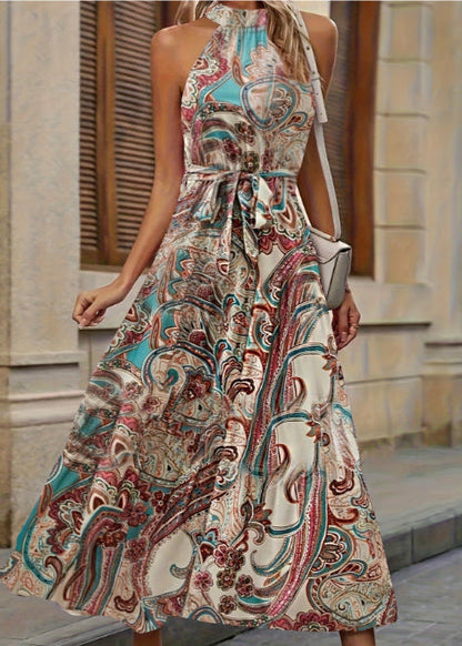 Robe Femme Longue Élégante à Manches Longues