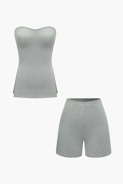 Ensemble Bustier et Shorts Élégant Féminin