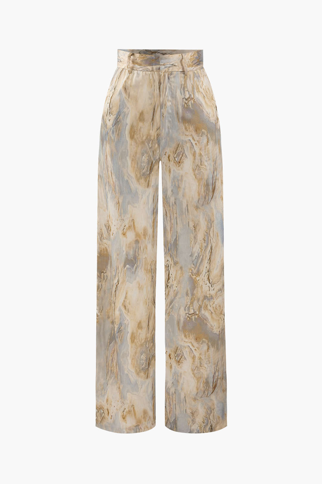 Pantalon Femme Tissu Imprimé Coupe Élégante