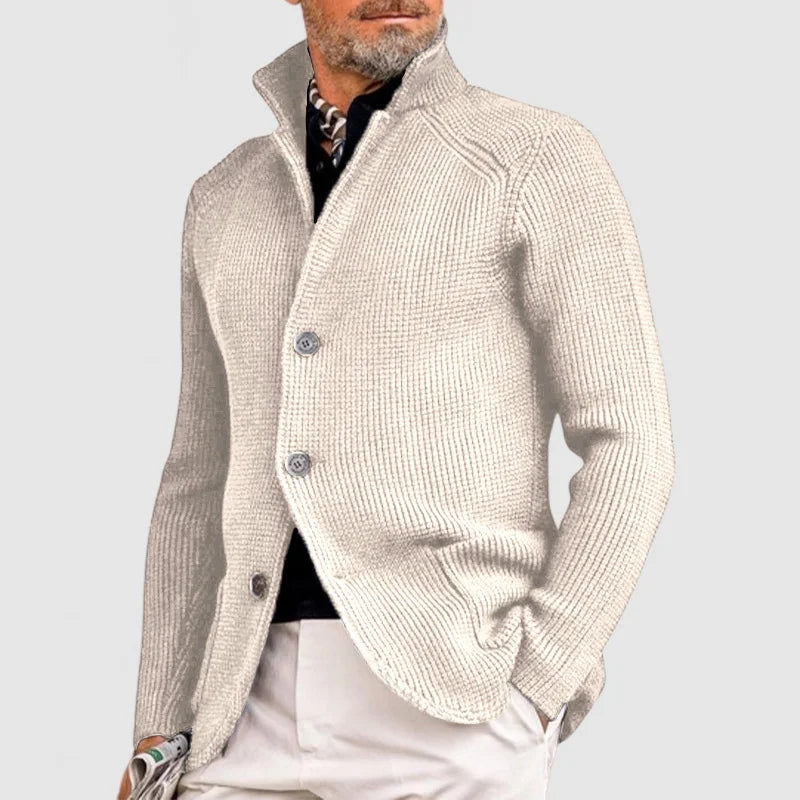 Veste Homme Laine Brune Élégante