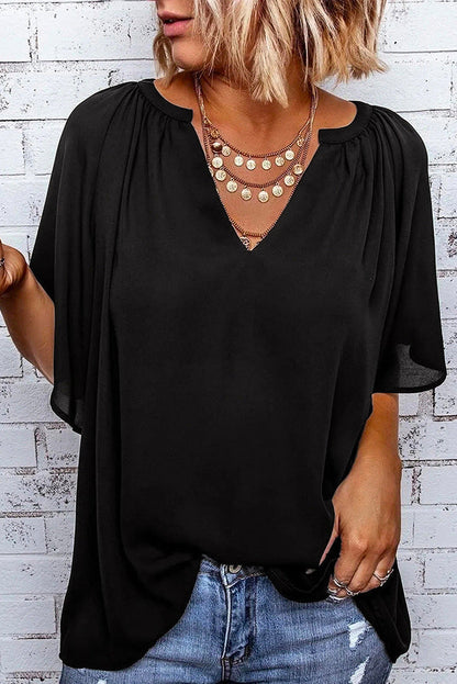 T-Shirt Femme Décontracté à Manches Courtes