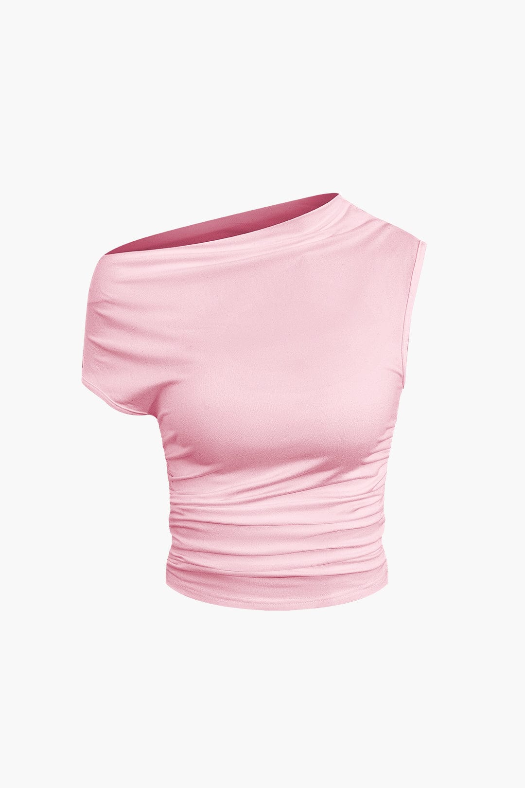 Top Épaule Uniquement & Mini Jupe Drapée pour Soirée Glamour