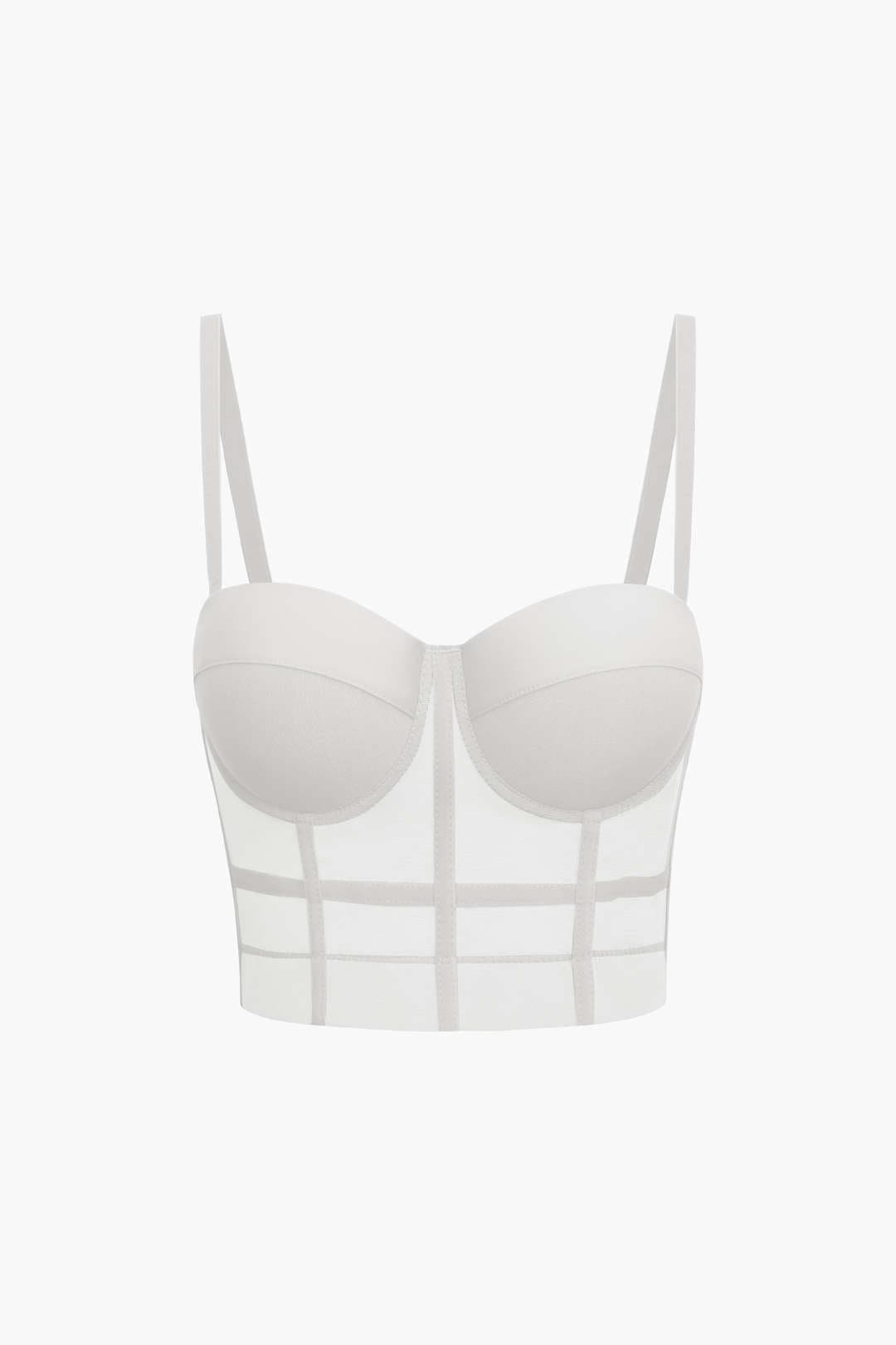 Bustier Top Push-Up avec Coupes Balconnets et Dentelle