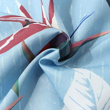 Chemise Homme Manches Courtes à Fleurs Colorées