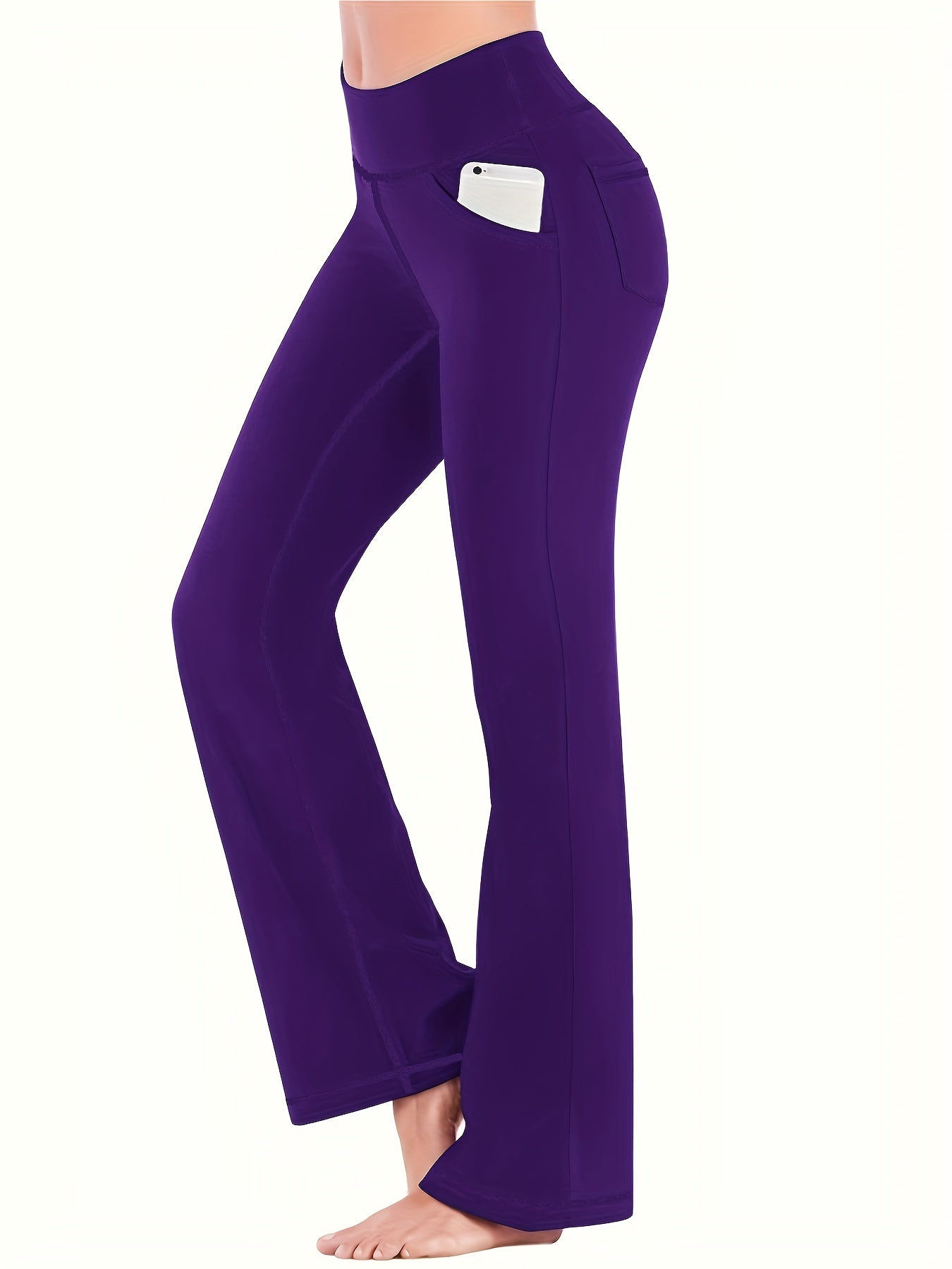 Pantalon Yoga Élargi Taille Haute Confortable