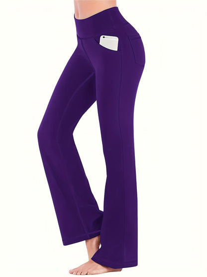 Pantalon Yoga Élargi Taille Haute Confortable
