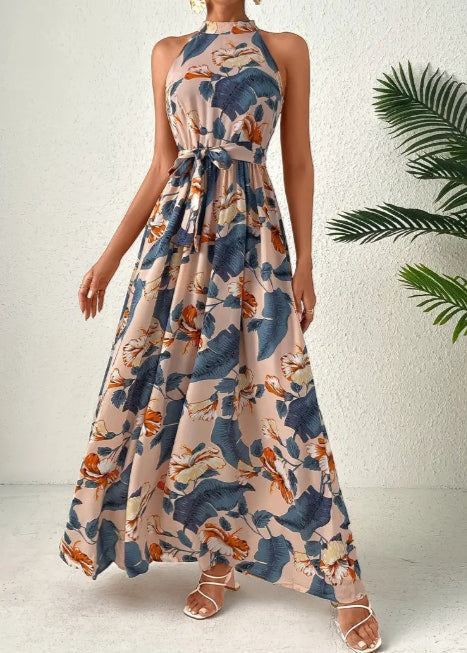 Robe Femme Longue Élégante à Manches Longues