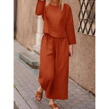 Costume 2 Pièces Classique Chemise Longue et Pantalon Élégant
