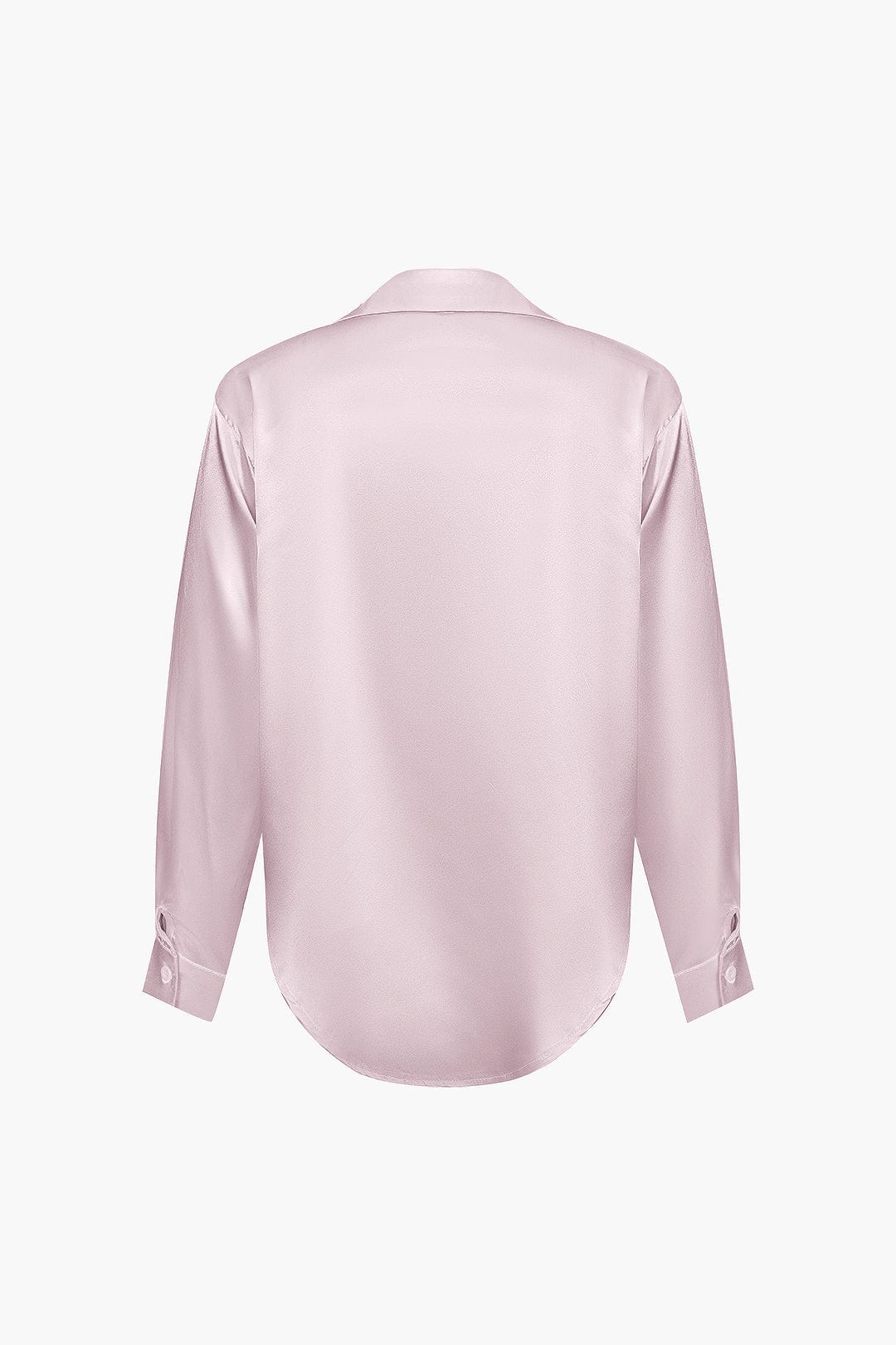 Blouse Élégante en Soie Satinée Longue Manche