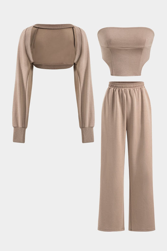 Ensemble Femme Élégant Haut Bandeau et Bolero - BerlinGlamour