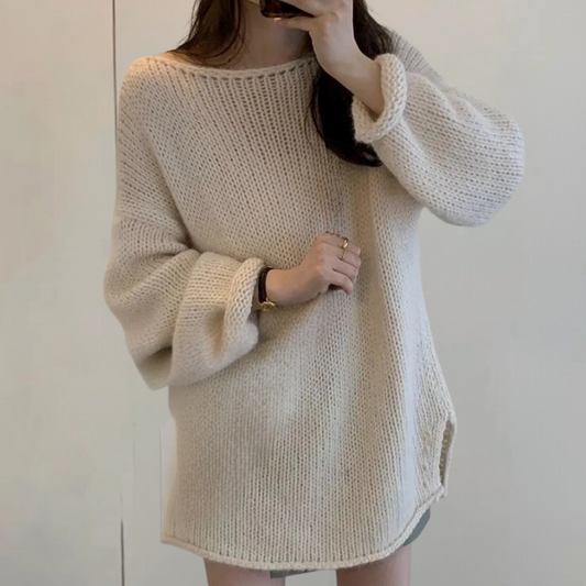 Pull Femme Tricoté Classique et Confortable - PanierRoyale
