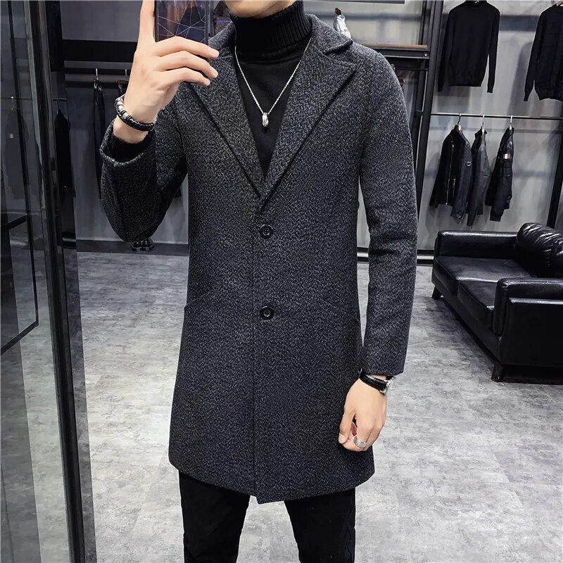 Manteau Homme Hiver Chic à Fermeture Éclair