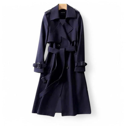 Trench-coat femme classique mi-longueur léger