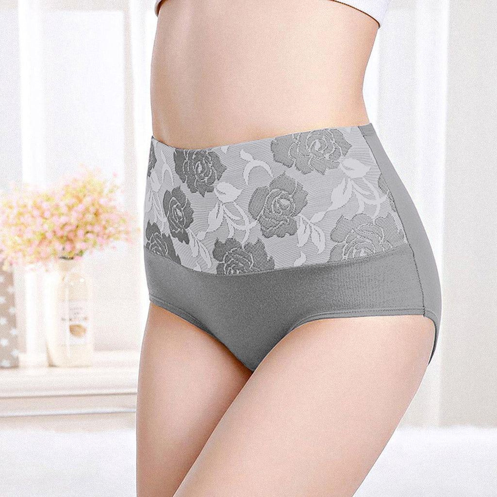 Culotte Femme Gainante Élastique à Imprimé Floral - PanierRoyale