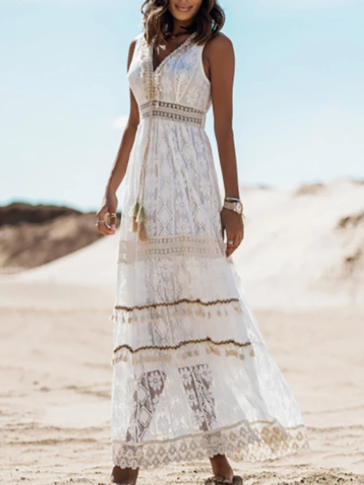 Robe maxi bohème été femme légère