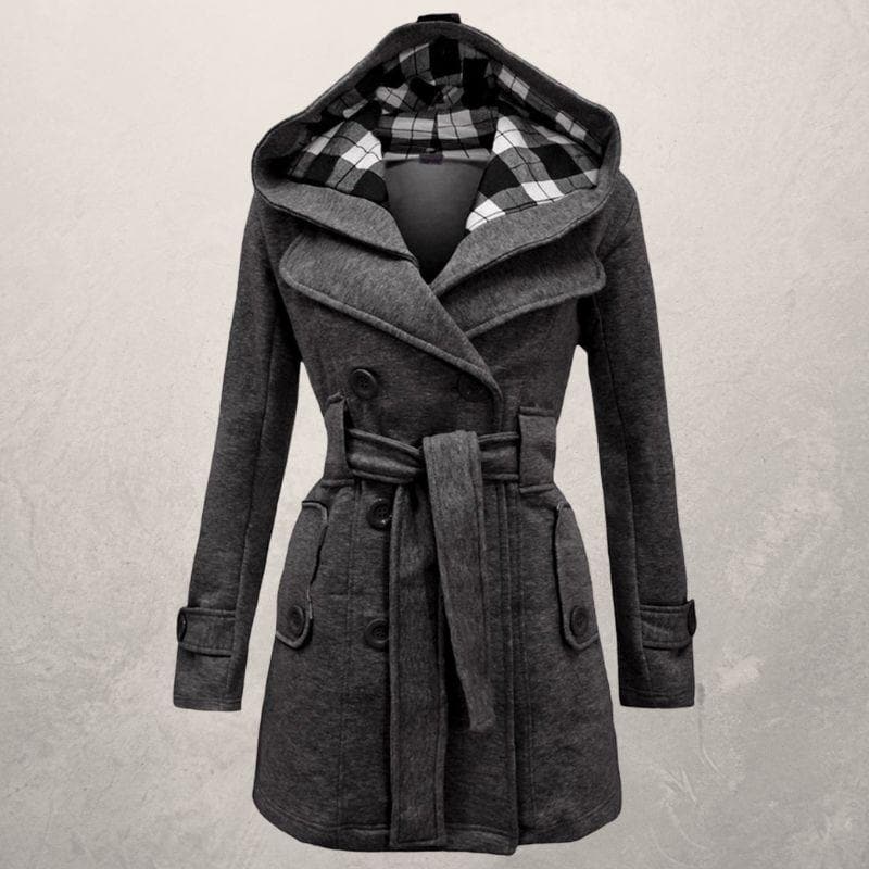 Doudoune Femme Hiver Capuche et Ceinture Adjustables - PanierRoyale