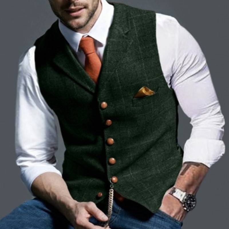 Veste en carreaux élégante pour homme