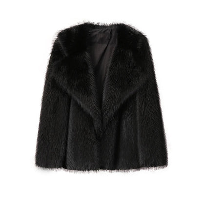 Manteau Femme Hiver Chic avec Fermeture Éclair Dissimulé
