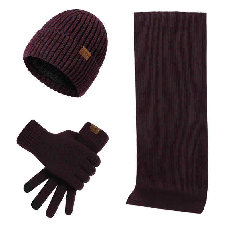 Écharpe, Bonnet et Gants Chauffants Hiver Femme