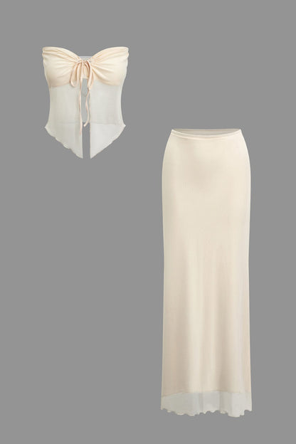 Robe de Plage Ensemble Bandeau et Jupe Longue - BerlinGlamour