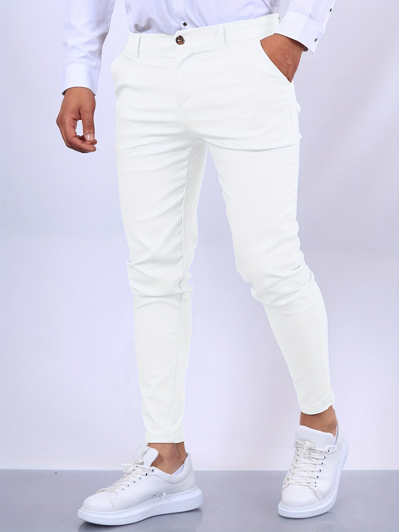 Pantalon Homme Slim Fit Chino Élégant
