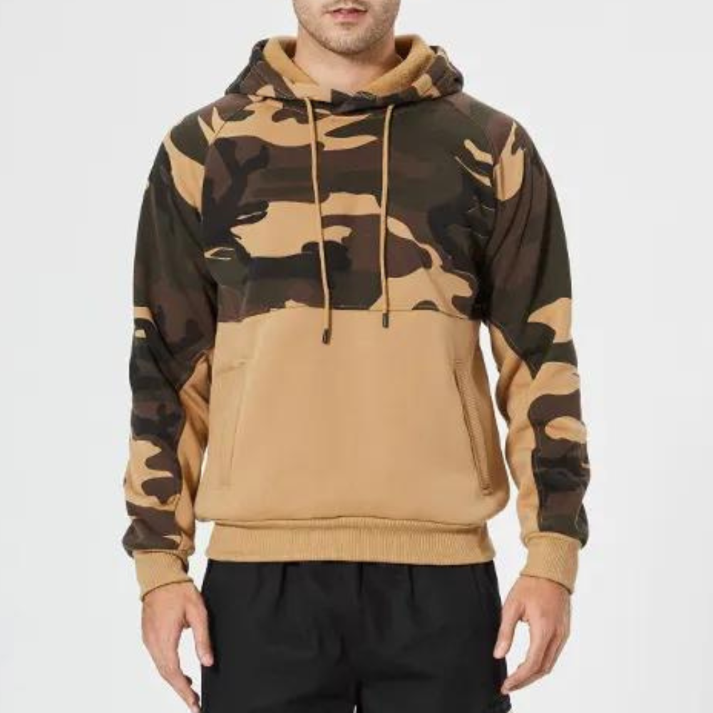 COSTAS - Sweat à Capuche Camouflage Décontracté pour Hommes