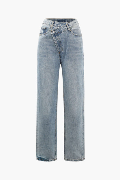 Jean Femme Asymétrique Mode Tendance - BerlinGlamour