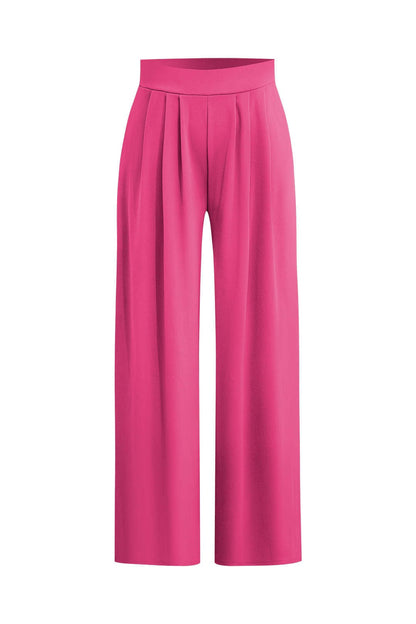 Robe de Soirée Élégante Two-Piece avec Top Court et Pantalon Large