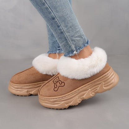 Chaussures Fourrure Synthétique Chaude et Confortable - PanierRoyale