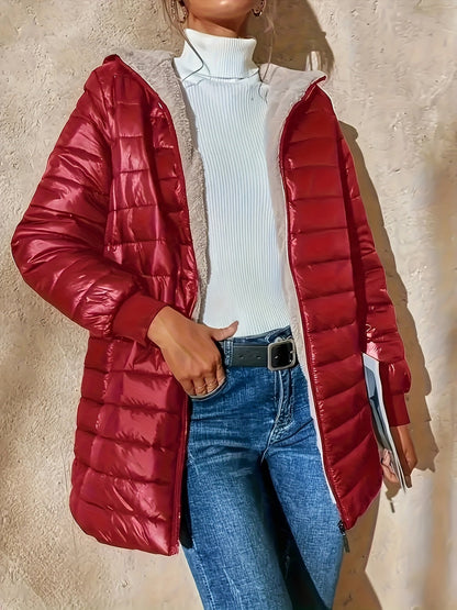 Veste Femme Hiver Chic et Élégante à Fermeture Éclair
