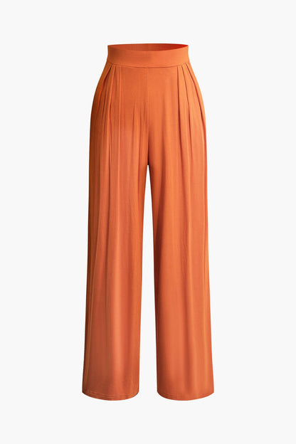 Ensemble Deux Pièces Élégant avec Bandeau et Pantalon Large