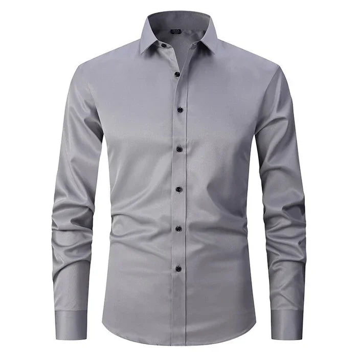Chemise Homme Classique à Manches Longues Élégante