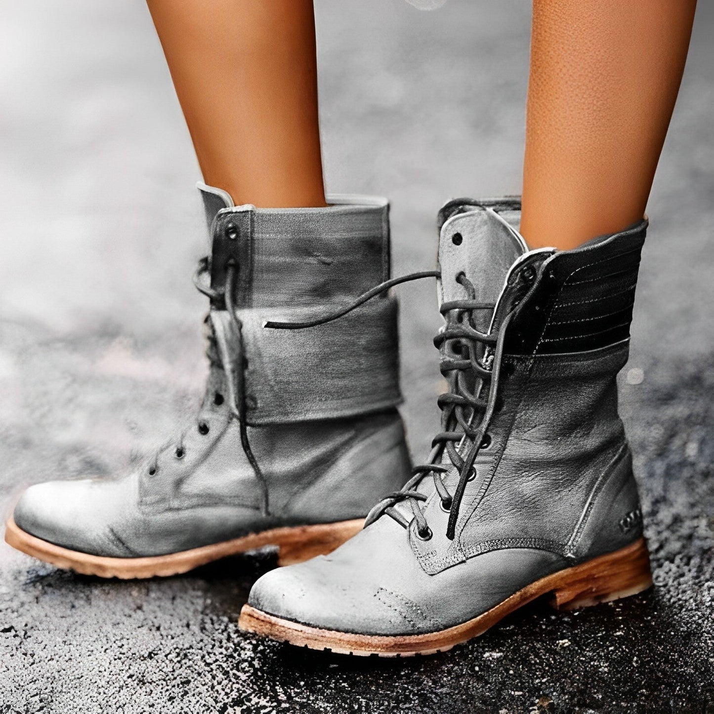 Bottines Cuir Marron Élégantes Féminines