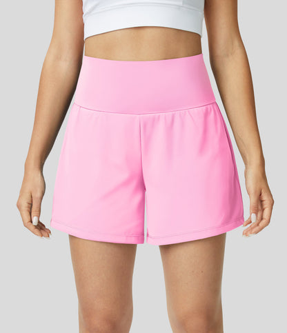 Shorts de Yoga 2 en 1 avec Poches pour Femme