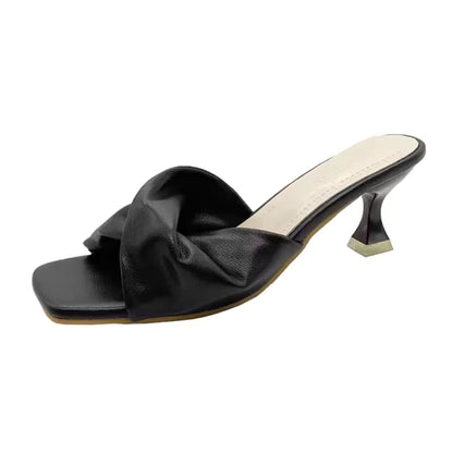 Chaussons Hauts Talons Élégants Rétro Chic