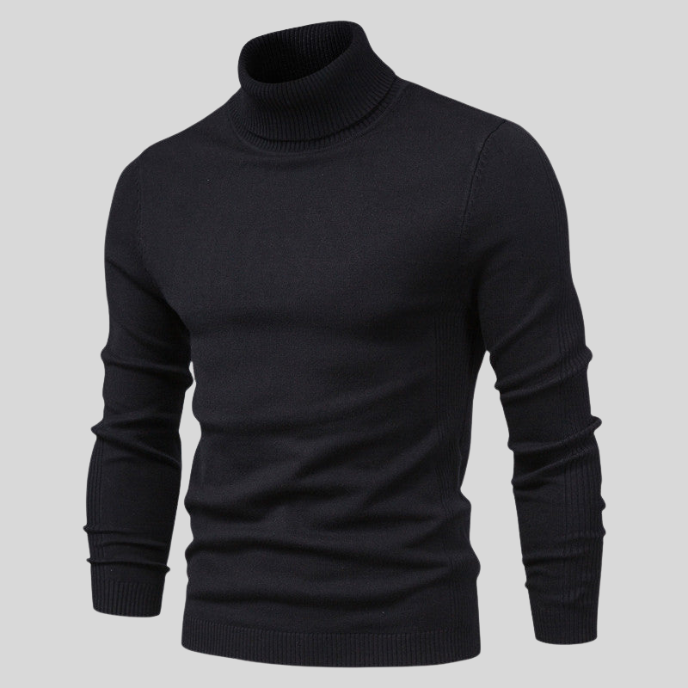 Pull Homme Col Montant Doux et Élégant pour Hiver