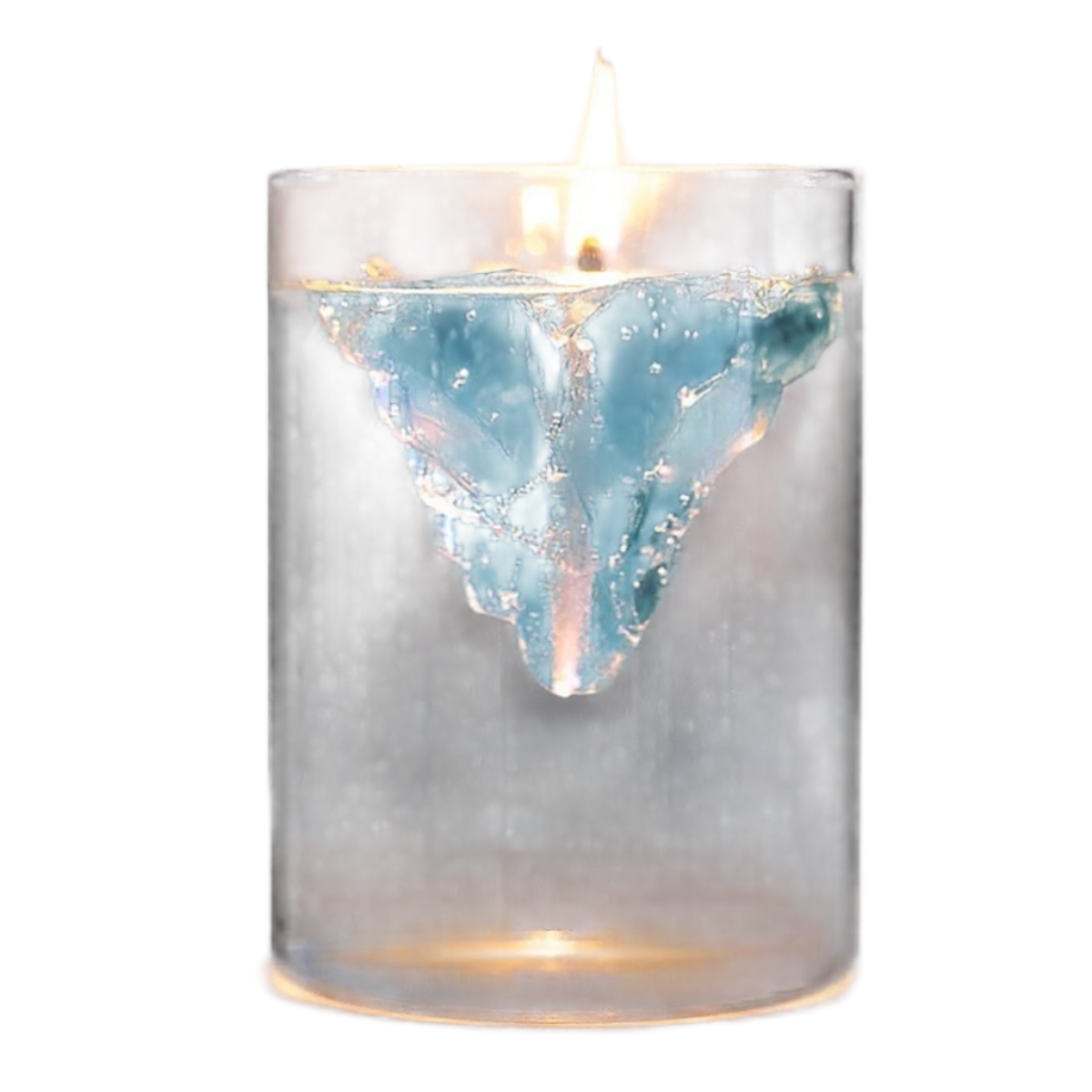 Bougies Décoratives Haut de Gamme en Verre Texturé - PanierRoyale