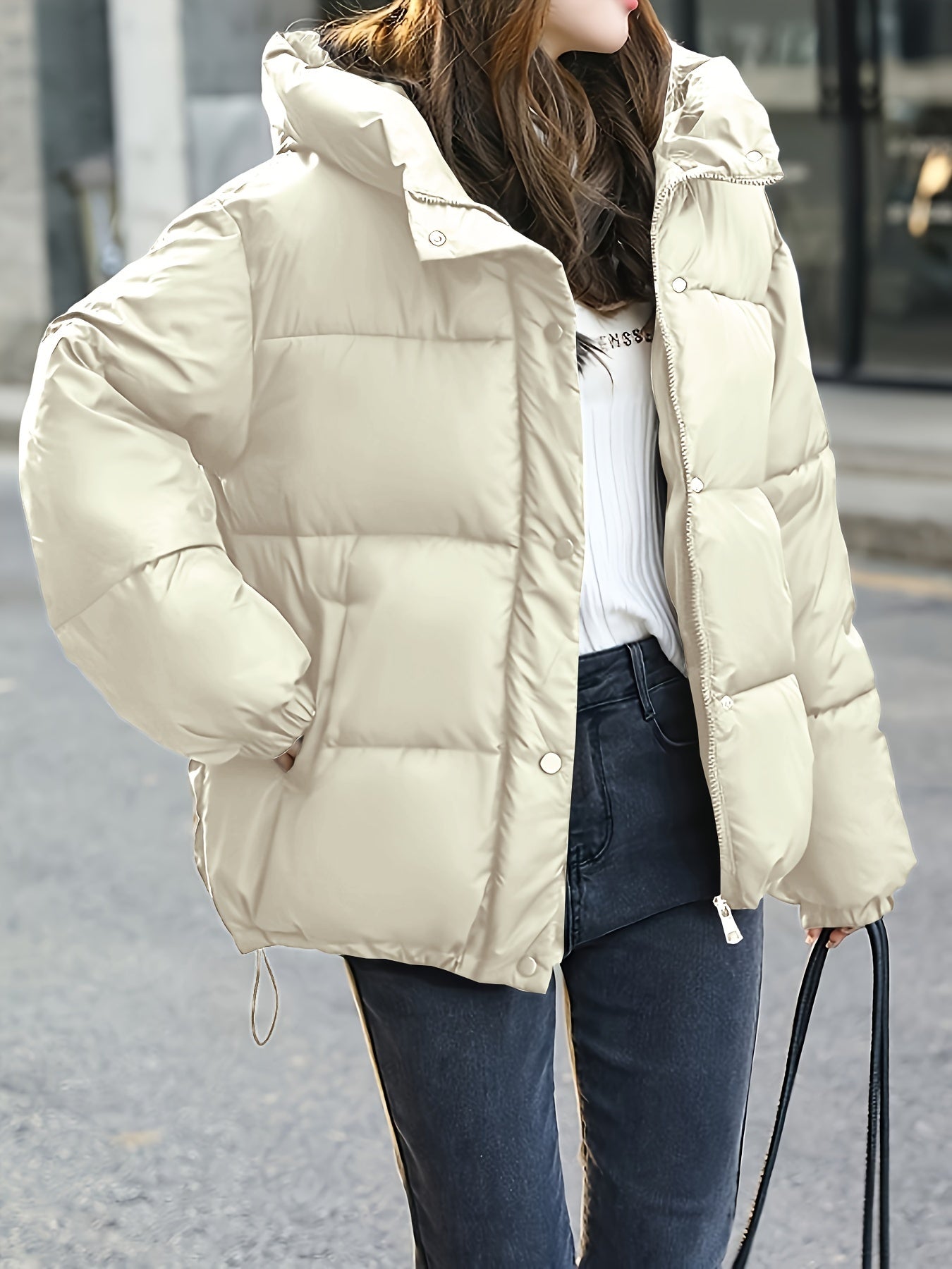 Doudoune Femme Hiver Doublure Fourrure Synthétique Légère