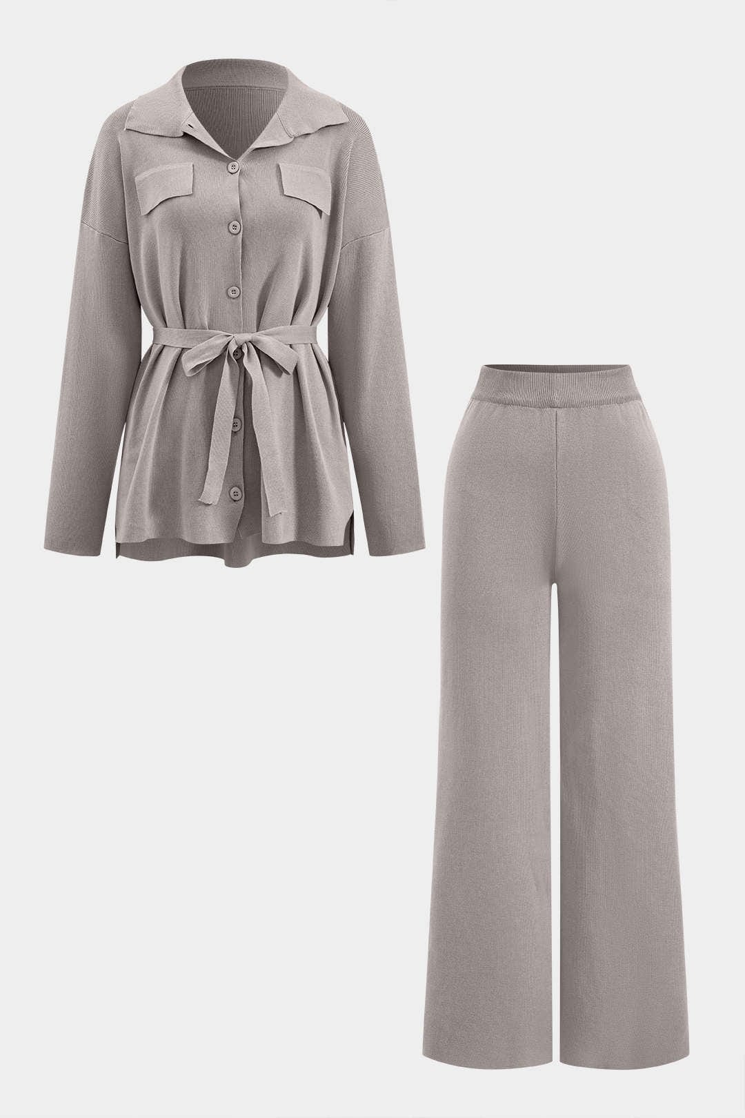 Ensemble Tailleur Tricot Élégant pour Femme - BerlinGlamour