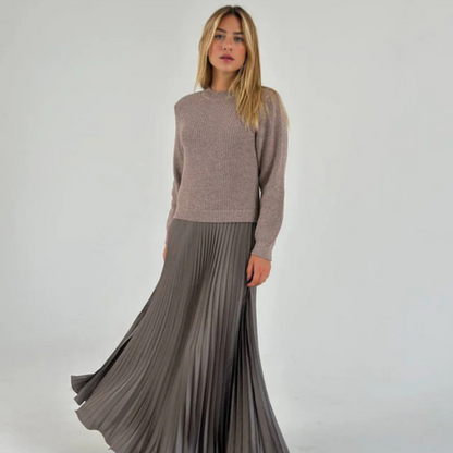 Robe Longue en Tricot Doux et Élégante - PanierRoyale