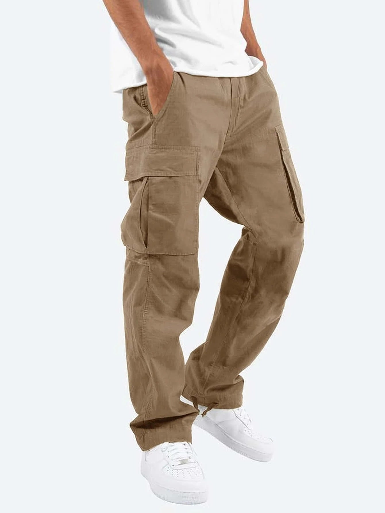 Pantalon Cargo Coton Homme Décontracté