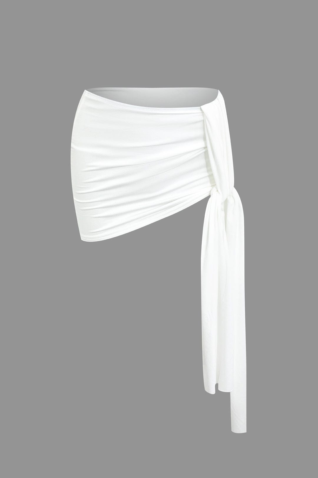 Top Épaule Uniquement & Mini Jupe Drapée pour Soirée Glamour