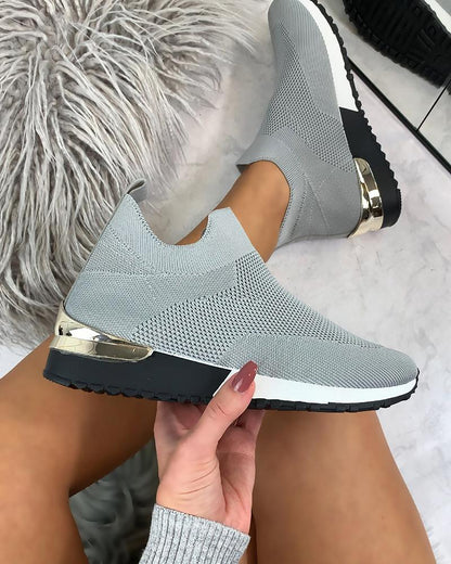 Baskets Femme Confortables et Ergonomiques avec Semelle Amortie