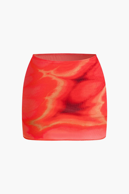 Maillot de Bain Bandeau Zweiteiler avec Minirock Séxy