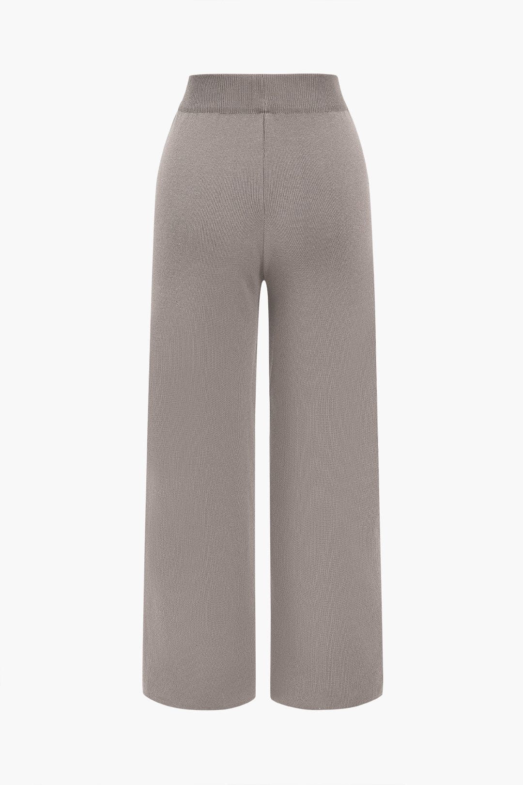 Cardigan et Pantalon Large pour Femme Ensemble Décontracté