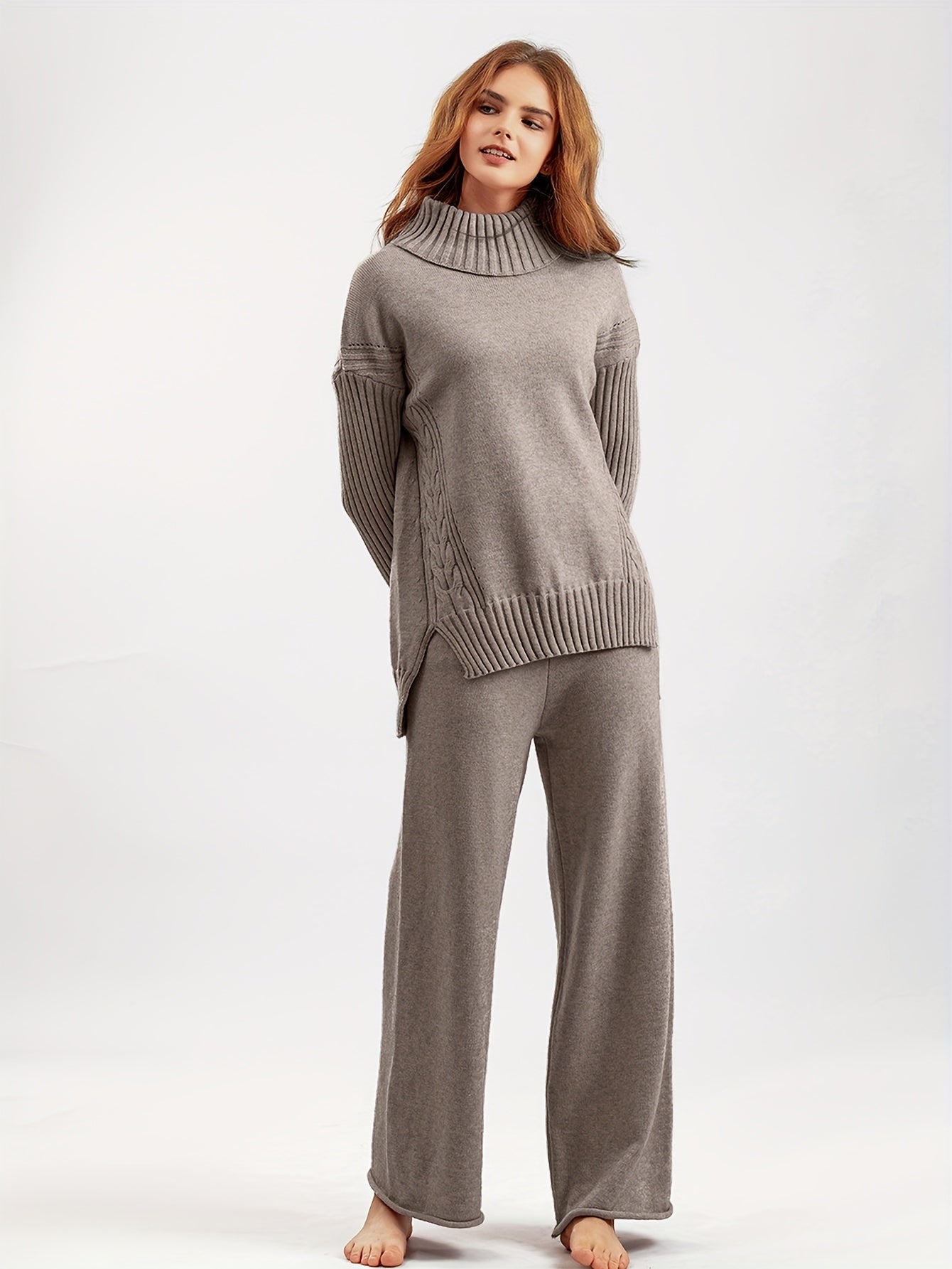 Pull Col Roulé Chaud et Confortable pour Hiver