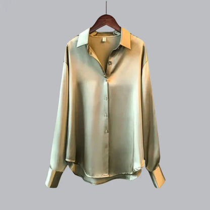 Chemisier Élégant en Soie pour Femme - Blouse Féminine Chic