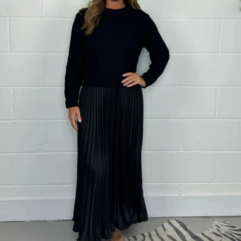 Robe Longue en Tricot Doux et Élégante