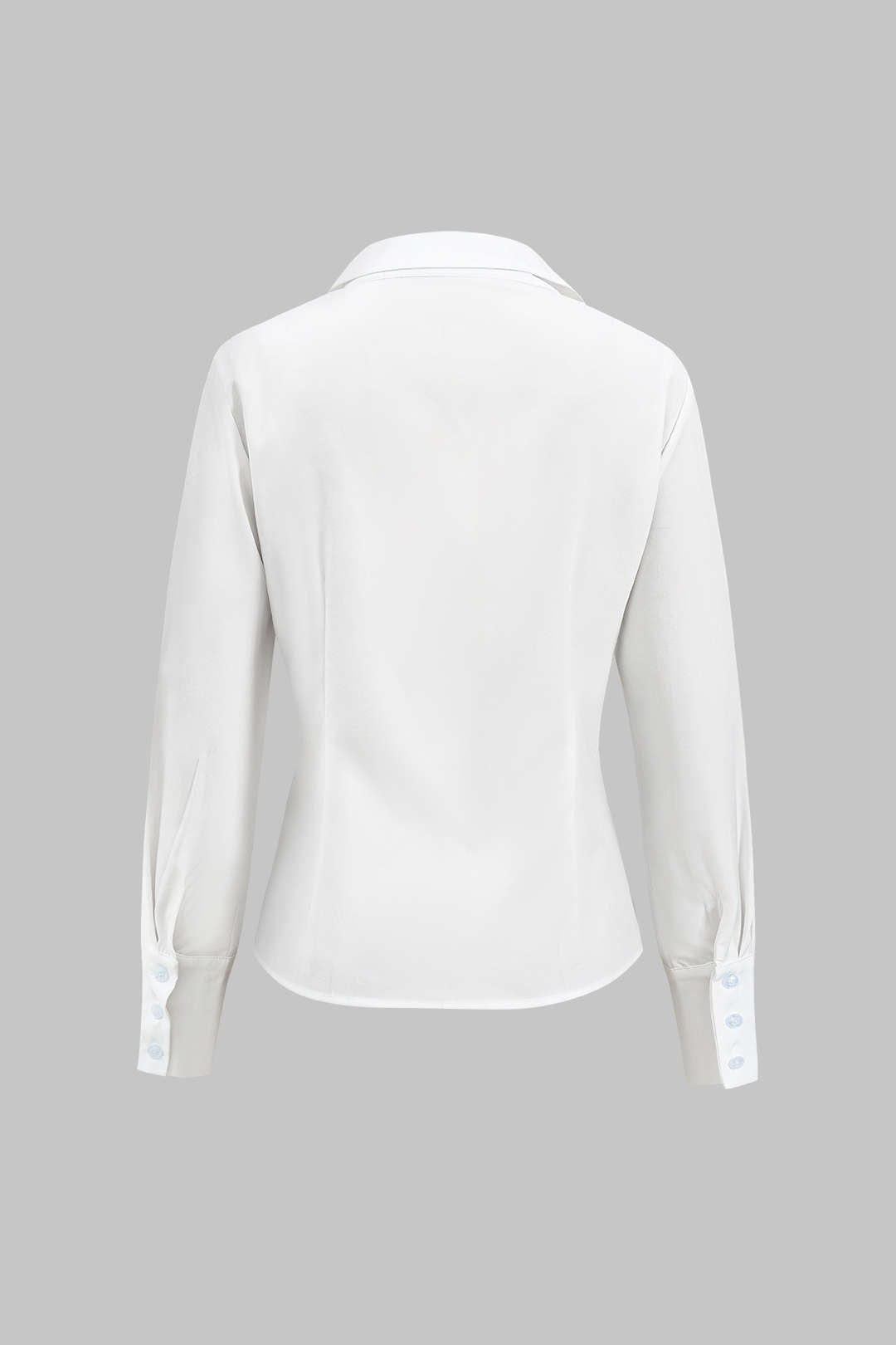 Robe Deux Pièces Élégante Blouse et Jupe Plissée